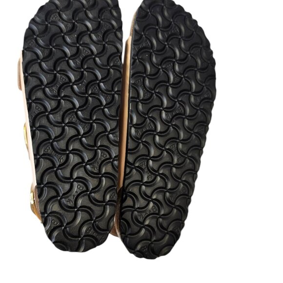 Birkenstock Womens Milano Big Buckle High Shine Sandals, Light Sand, Size 38 / 7 - Picture 3 of 10